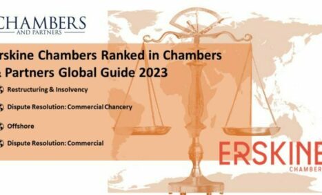 Photo of Erskine Chambers Ranked in the Chambers & Partners Global Guide 2023