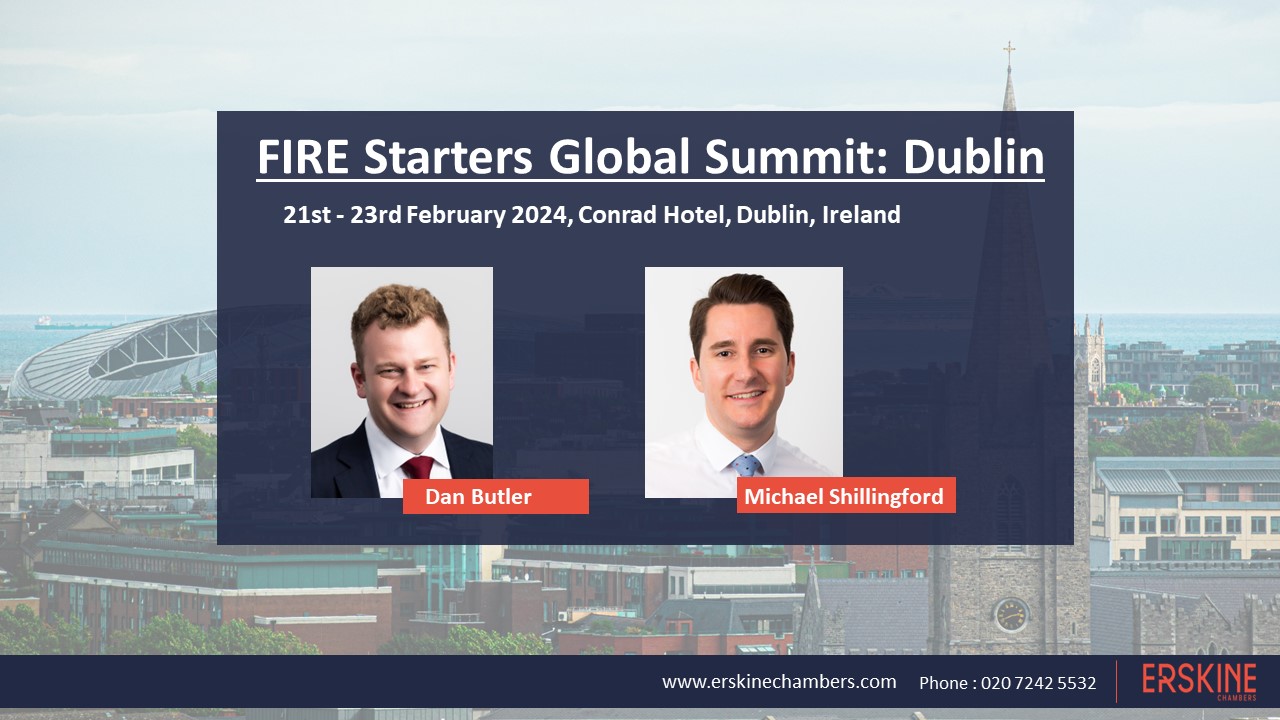 FIRE Starters Global Summit Dublin Erskine Chambers