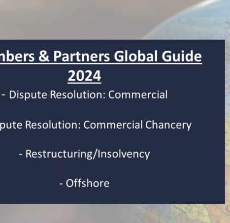 Photo of Erskine Chambers Ranked in the Chambers and Partners Global Guide 2024