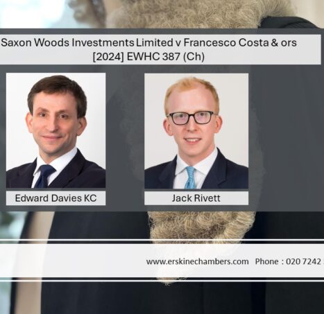 Photo of Saxon Woods Investments Limited v Francesco Costa & ors [2024] EWHC 387 (Ch)