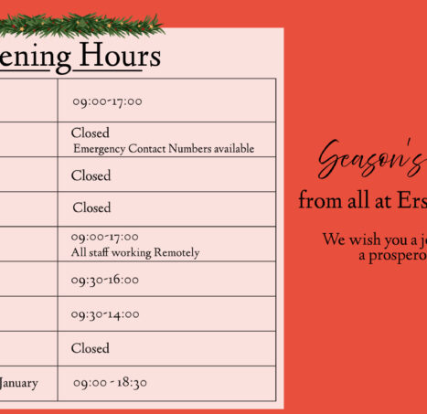 Photo of Chambers Christmas Opening Hours 2024