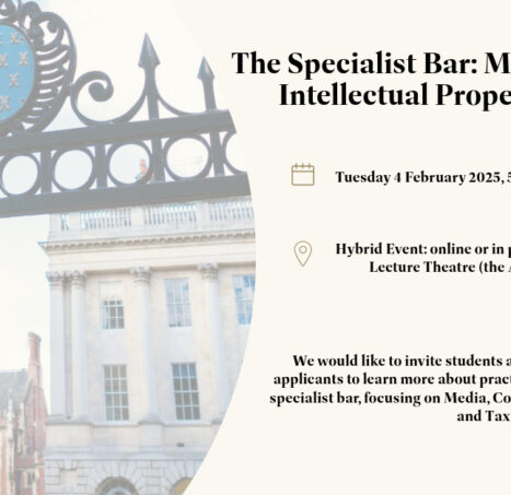 Photo of Erskine Chambers Hosting The Specialist Bar: Media, Company, Intellectual Property and Tax.