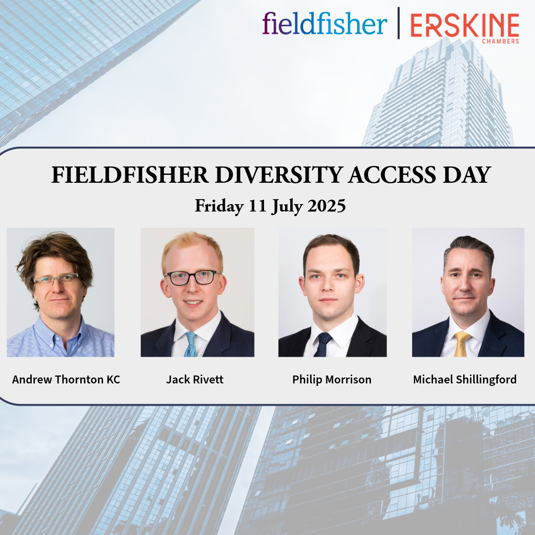 Erskine Chambers is pleased to support Fieldfisher’s Diversity Access ...