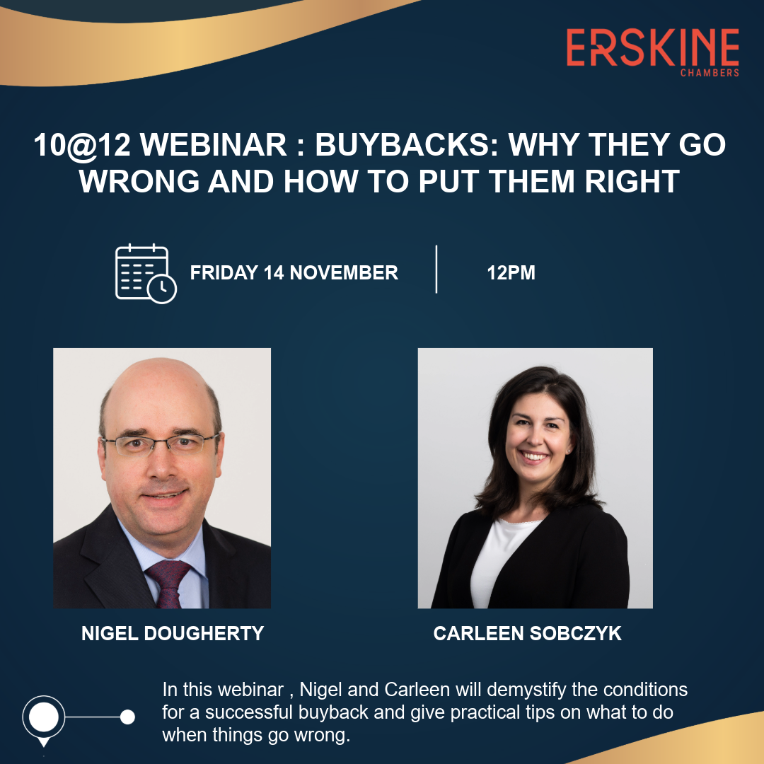 10@12 Webinar - Buybacks: why they go wrong and how to put them right ...