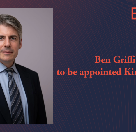 Photo of 𝗕𝗲𝗻 𝗚𝗿𝗶𝗳𝗳𝗶𝘁𝗵𝘀 𝘁𝗼 𝗯𝗲 𝗮𝗽𝗽𝗼𝗶𝗻𝘁𝗲𝗱 𝗞𝗶𝗻𝗴’𝘀 𝗖𝗼𝘂𝗻𝘀𝗲𝗹