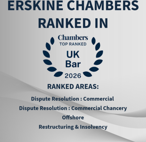 Photo of Erskine Chambers recognised in the Chambers and Partners Global Guide 2026