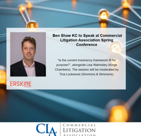 Photo of Ben Shaw KC to Speak at Commercial Litigation Association Spring Conference