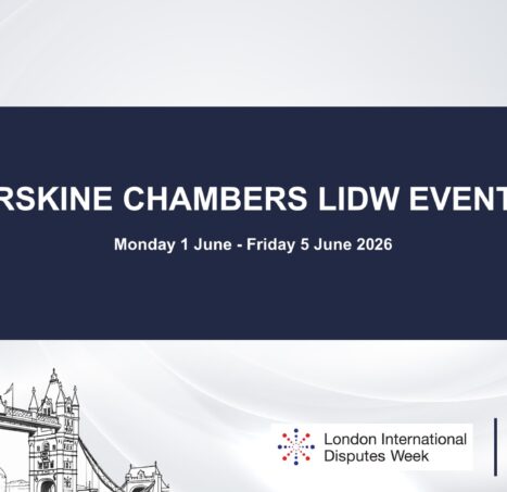 Photo of Register for Erskine Chambers Events During London International Disputes Week 2026